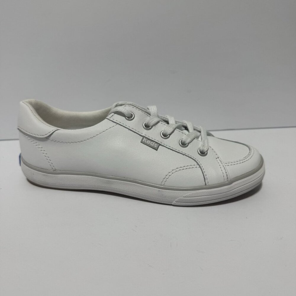 Keds Womens Center III Leather Sneaker White Size 5W